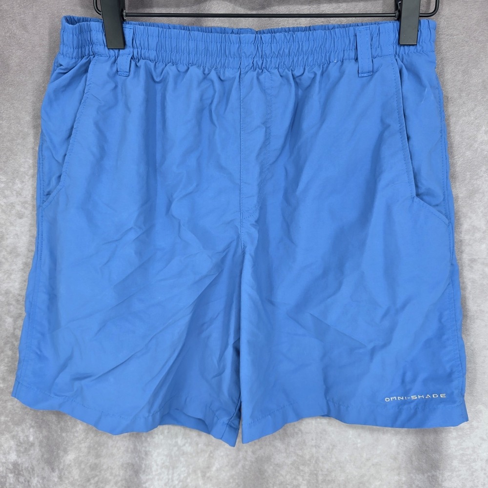 Columbia Youth Boys Super Backcast Swim Shorts Toral Blue Lined Size XL 18/20